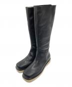 TODAYFULトゥデイフル）の古着「Backzip Long Boots」｜ブラック