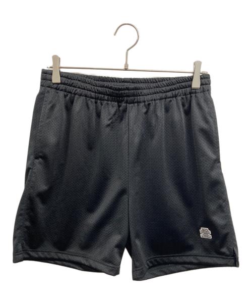 THE BLACK EYE PATCH（ブラックアイパッチ）THE BLACK EYE PATCH (ブラックアイパッチ) メッシュハーフパンツ ブラック サイズ:Mの古着・服飾アイテム