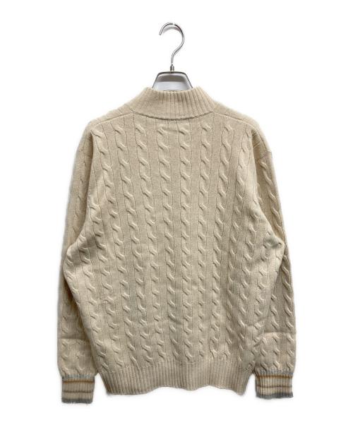 BRUNELLO CUCINELLI（ブルネロクチネリ）BRUNELLO CUCINELLI (ブルネロクチネリ) ドライバーズニット アイボリー サイズ:52の古着・服飾アイテム