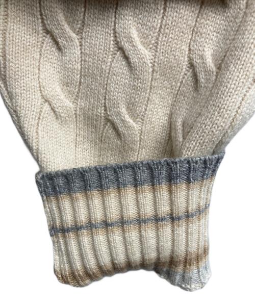 BRUNELLO CUCINELLI（ブルネロクチネリ）BRUNELLO CUCINELLI (ブルネロクチネリ) ドライバーズニット アイボリー サイズ:52の古着・服飾アイテム