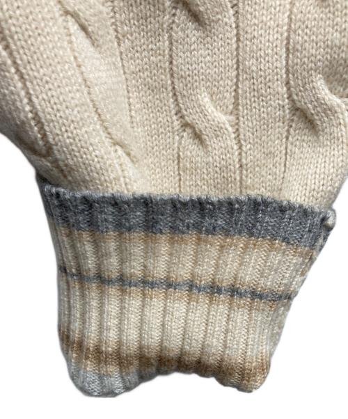 BRUNELLO CUCINELLI（ブルネロクチネリ）BRUNELLO CUCINELLI (ブルネロクチネリ) ドライバーズニット アイボリー サイズ:52の古着・服飾アイテム