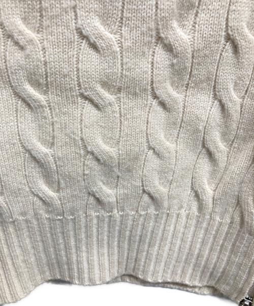 BRUNELLO CUCINELLI（ブルネロクチネリ）BRUNELLO CUCINELLI (ブルネロクチネリ) ドライバーズニット アイボリー サイズ:52の古着・服飾アイテム