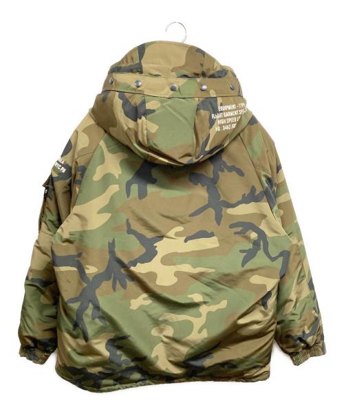 AVIREX（アヴィレックス）AVIREX (アヴィレックス) TYPE ECWCS カスタム ダウンジャケット カーキ サイズ:2XLの古着・服飾アイテム