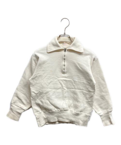 Champion（チャンピオン）Champion (チャンピオン) 60s USA製 ハーフジップスウェット ホワイト サイズ:Sの古着・服飾アイテム