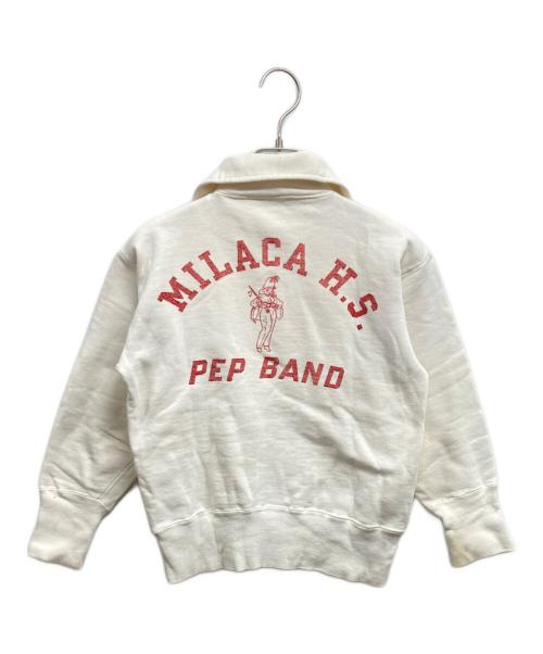 Champion（チャンピオン）Champion (チャンピオン) 60s USA製 ハーフジップスウェット ホワイト サイズ:Sの古着・服飾アイテム