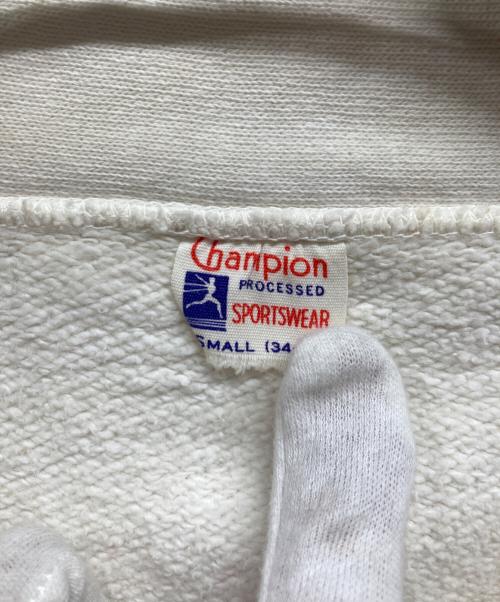Champion（チャンピオン）Champion (チャンピオン) 60s USA製 ハーフジップスウェット ホワイト サイズ:Sの古着・服飾アイテム