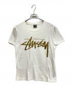 stussyステューシー）の古着「ロゴプリントTシャツ/stussyTシャツ」｜ホワイト