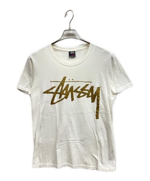 stussy（ステューシー）stussy (ステューシー) ロゴプリントTシャツ/stussyTシャツ ホワイト サイズ:Lの古着・服飾アイテム