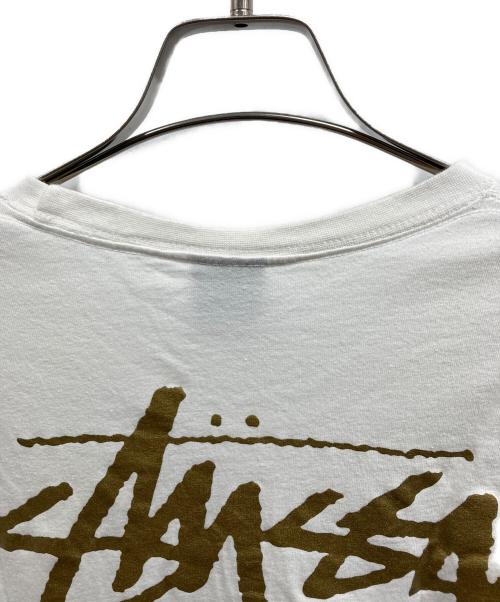 stussy（ステューシー）stussy (ステューシー) ロゴプリントTシャツ/stussyTシャツ ホワイト サイズ:Lの古着・服飾アイテム