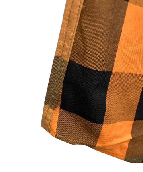 BURBERRY LONDON（バーバリーロンドン）BURBERRY LONDON (バーバリーロンドン) 半袖チェックシャツ ブラウン サイズ:Mの古着・服飾アイテム