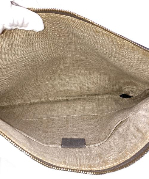 GUCCI（グッチ）GUCCI (グッチ) バンブータッセルクラッチバッグ グレーの古着・服飾アイテム