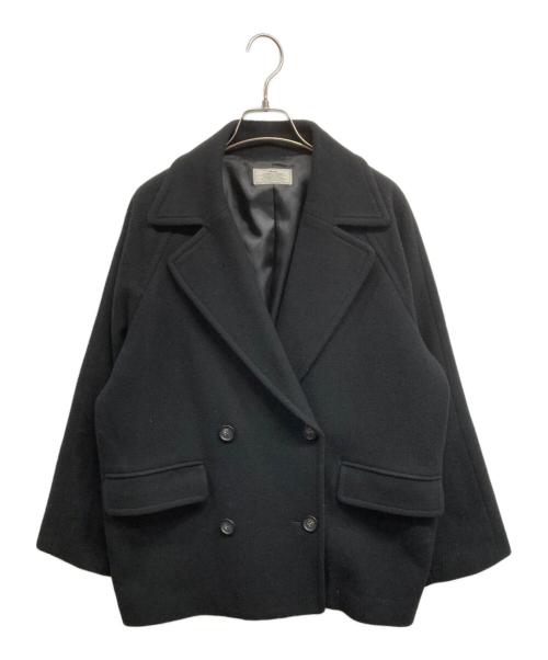 JOURNAL STANDARD relume（ジャーナルスタンダード レリューム）JOURNAL STANDARD relume (ジャーナルスタンダード レリューム) 尾州ウールショートPコート ブラック サイズ:36の古着・服飾アイテム