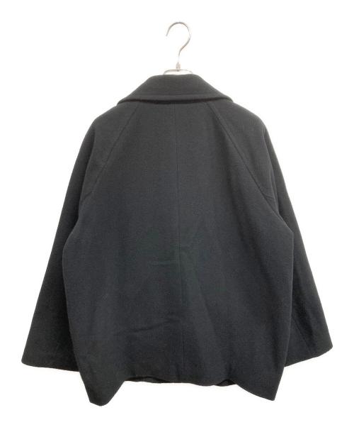 JOURNAL STANDARD relume（ジャーナルスタンダード レリューム）JOURNAL STANDARD relume (ジャーナルスタンダード レリューム) 尾州ウールショートPコート ブラック サイズ:36の古着・服飾アイテム
