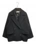 JOURNAL STANDARD relume（ジャーナルスタンダード レリューム）の古着「尾州ウールショートPコート」｜ブラック