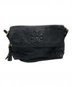 ）の古着「レザーショルダーバッグ」｜ネイビー