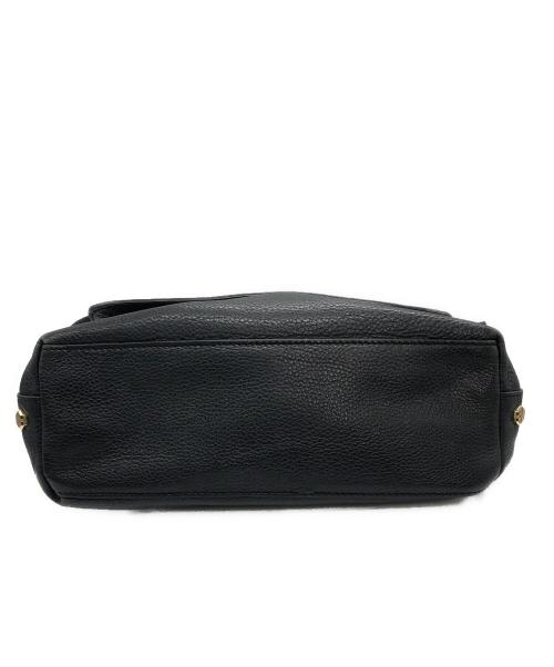 TORY BURCH（トリーバーチ）TORY BURCH (トリーバーチ) レザーショルダーバッグ ネイビーの古着・服飾アイテム