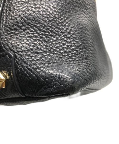 TORY BURCH（トリーバーチ）TORY BURCH (トリーバーチ) レザーショルダーバッグ ネイビーの古着・服飾アイテム