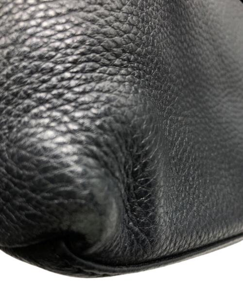 TORY BURCH（トリーバーチ）TORY BURCH (トリーバーチ) レザーショルダーバッグ ネイビーの古着・服飾アイテム