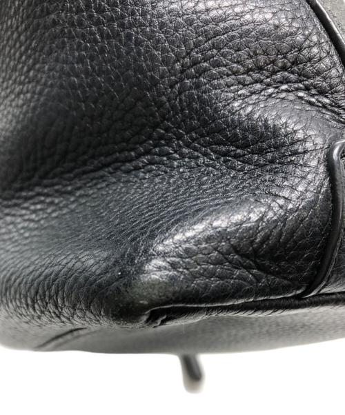 TORY BURCH（トリーバーチ）TORY BURCH (トリーバーチ) レザーショルダーバッグ ネイビーの古着・服飾アイテム