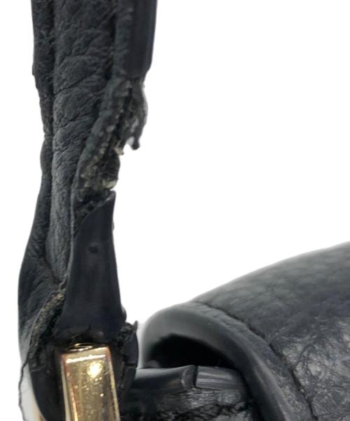 TORY BURCH（トリーバーチ）TORY BURCH (トリーバーチ) レザーショルダーバッグ ネイビーの古着・服飾アイテム