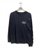 stussyステューシー）の古着「ロングスリーブカットソー」｜ブラック