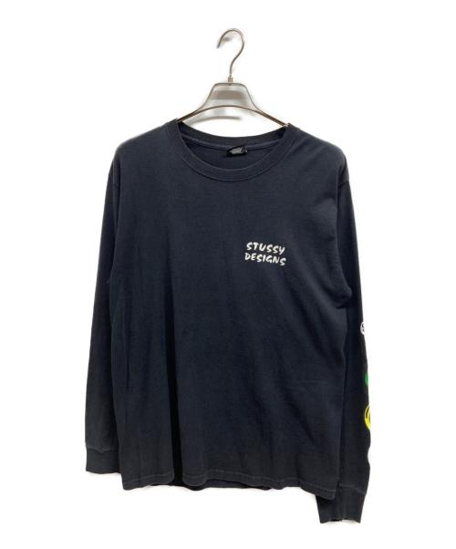 stussy（ステューシー）stussy (ステューシー) ロングスリーブカットソー ブラック サイズ:Mの古着・服飾アイテム
