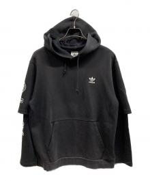 adidas（アディダス）の古着「パーカー」｜ブラック