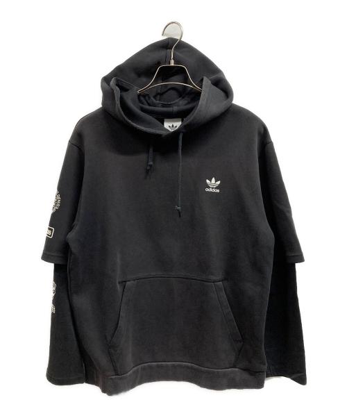 adidas（アディダス）adidas (アディダス) パーカー ブラック サイズ:Lの古着・服飾アイテム