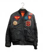 ）の古着「MA-1 TOPGUN CUSTOM」｜ブラック