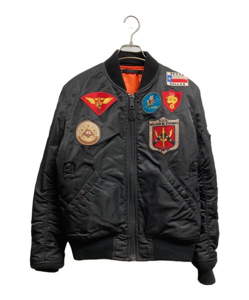 AVIREX（アヴィレックス）AVIREX (アヴィレックス) MA-1 TOPGUN CUSTOM ブラック サイズ:Lの古着・服飾アイテム