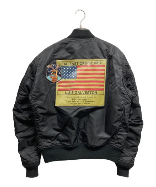 AVIREX（アヴィレックス）AVIREX (アヴィレックス) MA-1 TOPGUN CUSTOM ブラック サイズ:Lの古着・服飾アイテム