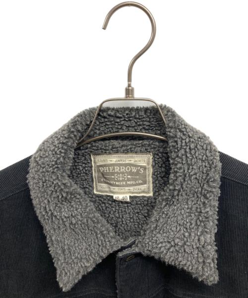 Pherrow's（フェローズ）PHERROW'S (フェローズ) ランチジャケット ブラック サイズ:40の古着・服飾アイテム