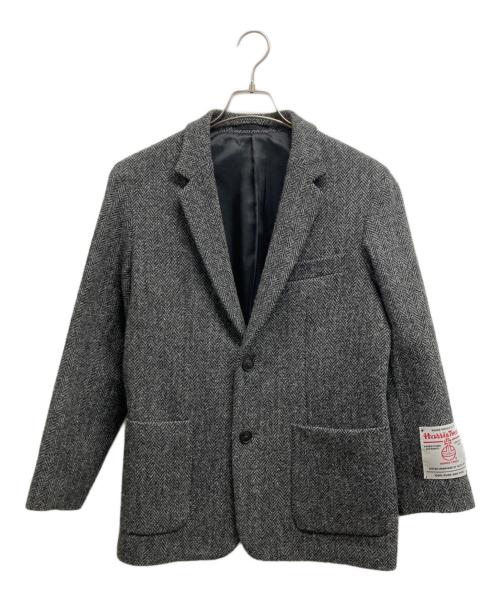 Harris Tweed（ハリスツイード）Harris Tweed (ハリスツイード) BEAMS Lights (ビームスライト) ウールジャケット グレー サイズ:Lの古着・服飾アイテム