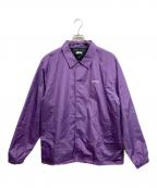 stussyステューシー）の古着「CRUIZE COACH JACKET」｜パープル