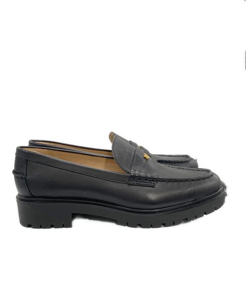 LAUREN RALPH LAUREN（ローレンラルフローレン）LAUREN RALPH LAUREN (ローレンラルフローレン) ローファー ブラック サイズ:39の古着・服飾アイテム