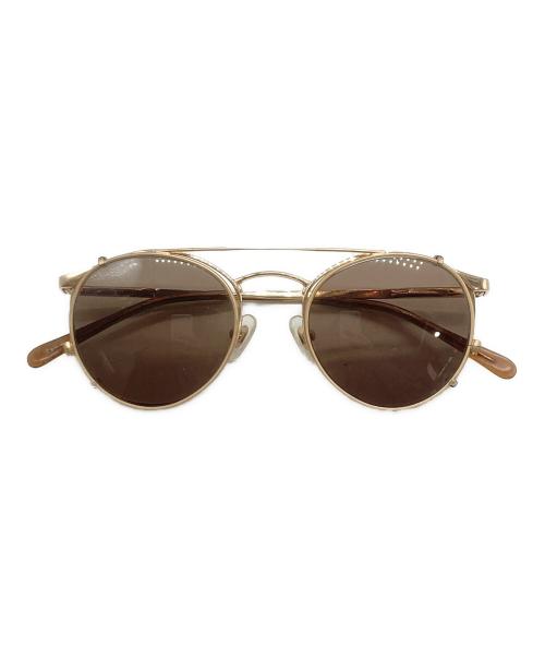 GIORGIO ARMANI（ジョルジョアルマーニ）GIORGIO ARMANI (ジョルジョアルマーニ) Clip Onサングラス ゴールド サイズ:49□19の古着・服飾アイテム