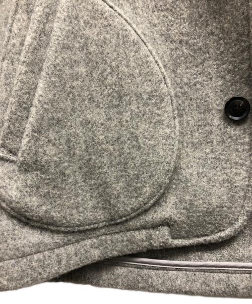 DANTON（ダントン）DANTON (ダントン) ウールモッサーノーカラーコート グレー サイズ:36の古着・服飾アイテム