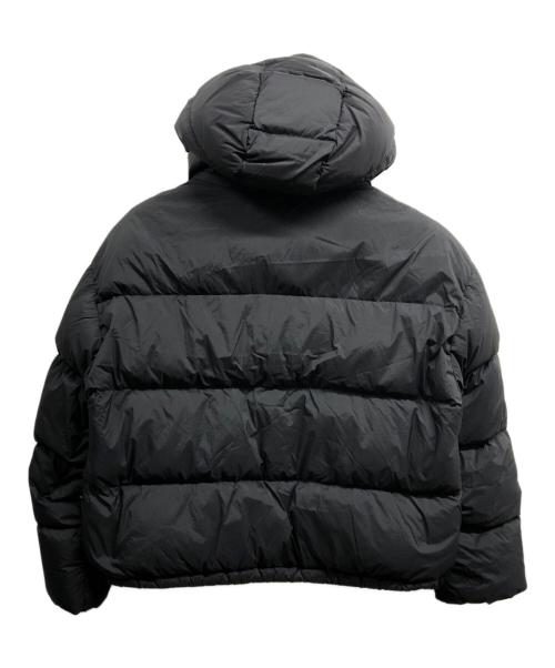 Gymphlex（ジムフレックス）Gymphlex (ジムフレックス) ホワイトグース フード付き ショート ダウンジャケット ブラック サイズ:12の古着・服飾アイテム