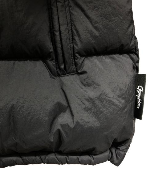 Gymphlex（ジムフレックス）Gymphlex (ジムフレックス) ホワイトグース フード付き ショート ダウンジャケット ブラック サイズ:12の古着・服飾アイテム