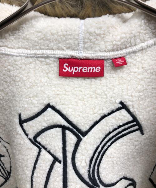 SUPREME（シュプリーム）Supreme (シュプリーム) Faux Fur Zip Up Hooded Sweatshirt アッシュグレー サイズ:Lの古着・服飾アイテム