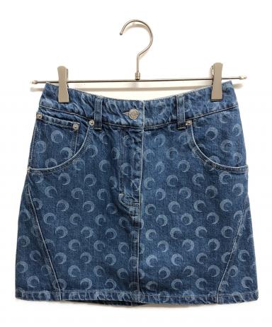 公式サイトは売切！MARINE SERRE ムーンプリント　デニムミニスカート 公式サイトは売切！MARINE SERRE ムーンプリント デニムミニスカート