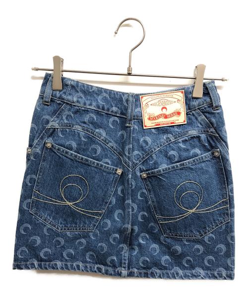MARINE SERRE（マリーンセル）marine serre (マリーンセル) オールオーバームーンプリントミニスカート ブルー サイズ:36の古着・服飾アイテム