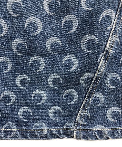 MARINE SERRE（マリーンセル）marine serre (マリーンセル) オールオーバームーンプリントミニスカート ブルー サイズ:36の古着・服飾アイテム