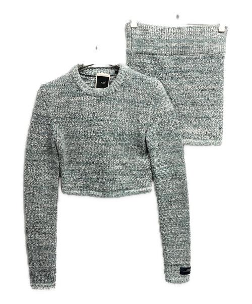 KITH（キス）KITH (キス) クルーネックニットセットアップ ブルー サイズ:XSの古着・服飾アイテム