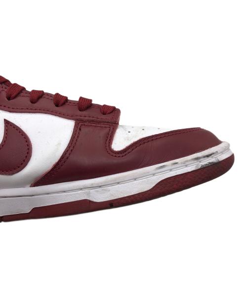 NIKE（ナイキ）NIKE (ナイキ) DUNK LOW RETRO ローカットスニーカー ホワイト×レッド サイズ:US8.5の古着・服飾アイテム