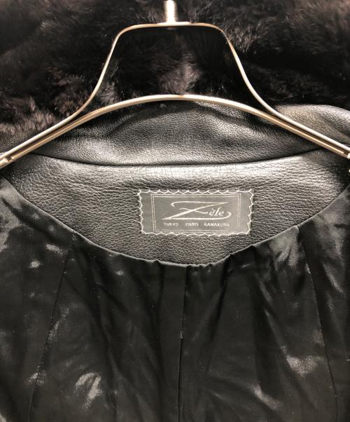 ZELE PARIS（ゼルパリ）ZELE PARIS (ゼルパリ) レザージャケット ブラック サイズ:不明の古着・服飾アイテム