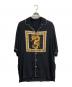VERSACE（ヴェルサーチェ）の古着「ドラゴン柄シャツ」｜ブラック