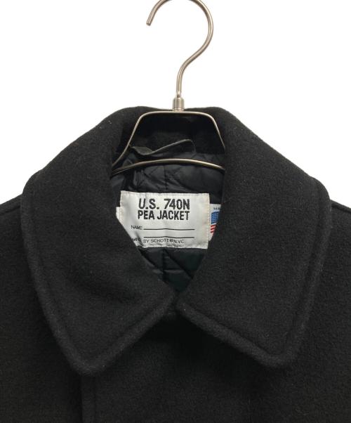 Schott（ショット）Schott (ショット) Pコート ブラック サイズ:34の古着・服飾アイテム