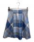 BLUE LABEL CRESTBRIDGE (ブルーレーベルクレストブリッジ) チェッククロッシングビエラスカート ブルー サイズ:38 未使用品：8000円