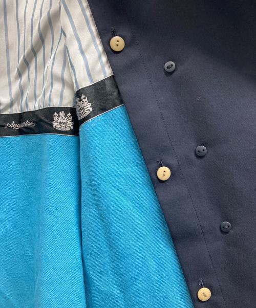 Aquascutum（アクアスキュータム）Aquascutum (アクアスキュータム) ライナー付 トレンチ コート ネイビー サイズ:6の古着・服飾アイテム